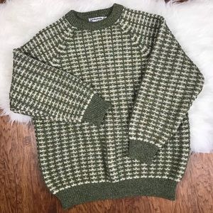 Kilspindie Scotland Knit Wool Sweater Green XL